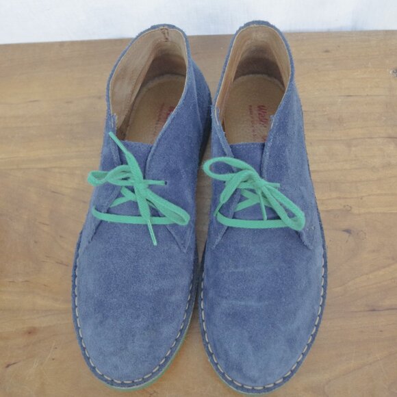 Italian Made Blue Suede Chukka Ankle Boots EU 41 US 8 main image 8